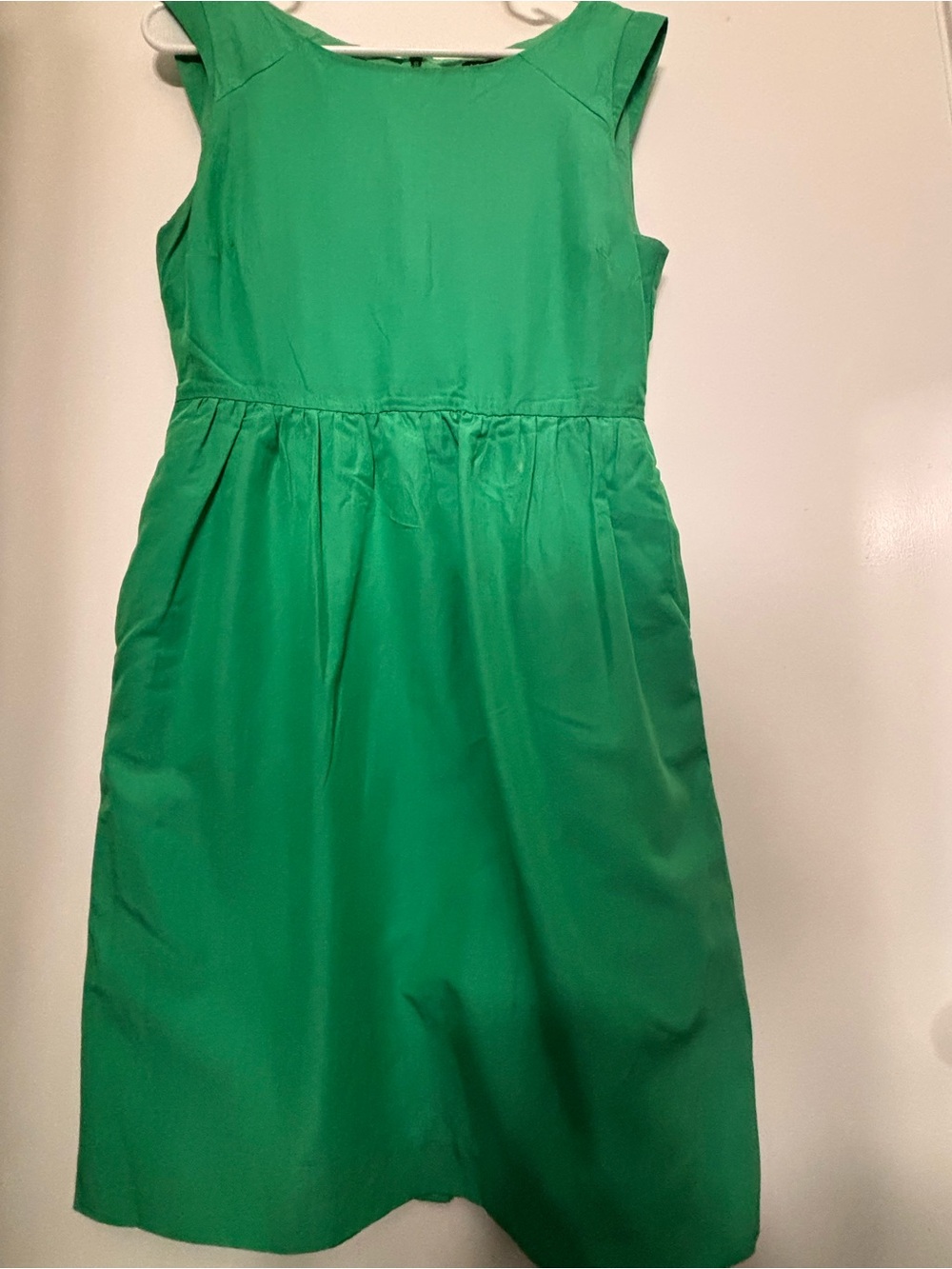 Classic Green Sleeveless Kids Dress